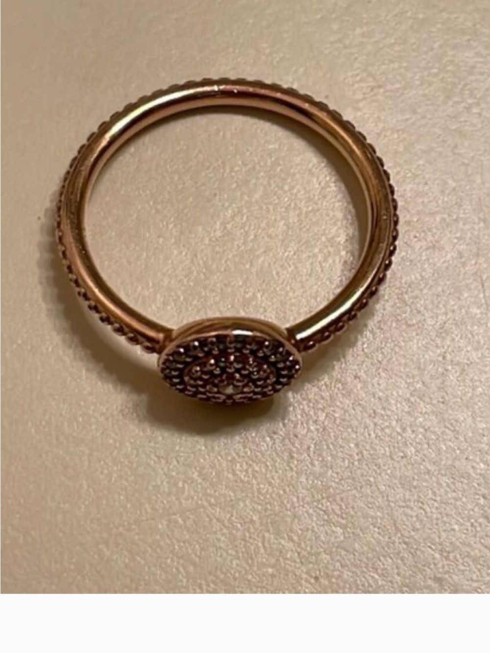 Pandora Rose gold plated ring